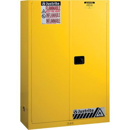 Sure-Grip&reg; Ex Flammable Storage Cabinets, 45 gal., 2 Door, 43" W x 65" H x 18" D Ontario Packaging