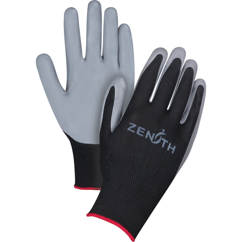 Gants enduits confortables de premi&egrave;re qualit&eacute;, 10/T-Grand, R&ecirc;vetement Nitrile, Calibre 13, Enveloppe en Polyester Ontario Packaging