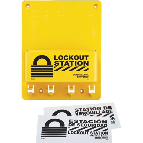 Poste de verrouillage compacte, Cadenas Aucune, Capacit&eacute; de 4, Cadenas Non compris Ontario Packaging