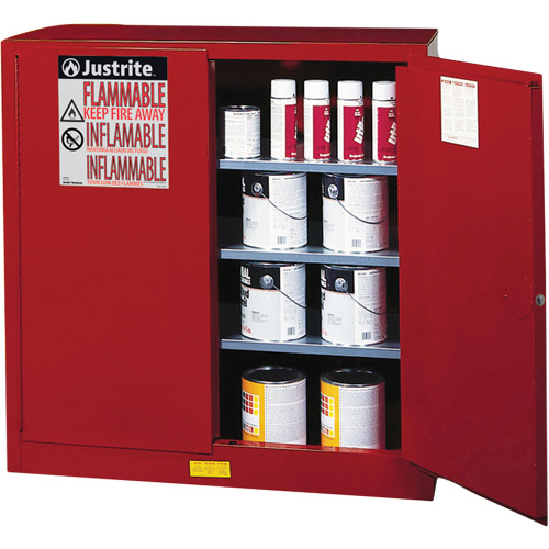 Sure-Grip&reg; EX Combustibles Safety Cabinet for Paint and Ink, 40 gal., 3 Shelves Ontario Packaging