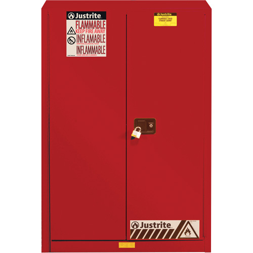 Sure-Grip&reg; EX Combustibles Safety Cabinet for Paint and Ink, 60 gal., 5 Shelves Ontario Packaging
