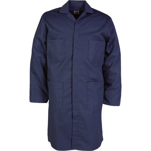 Lab Coat, Poly-Cotton, 46, Navy Blue Ontario Packaging