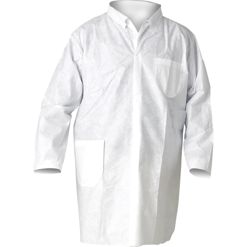 KleenGuard A20 Lab Coats, SMS, White, Medium Ontario Packaging