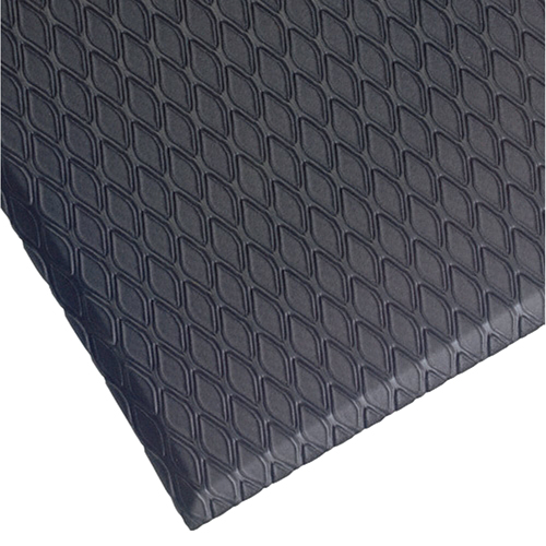 Cushion Max Mats, Diamond, 3' x 12' x 5/8", Charcoal, Nitrile/PVC Ontario Packaging