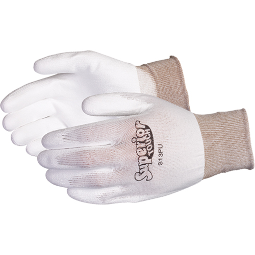Gants en nylon &agrave; paume enduite de polyur&eacute;thane Superior Touch de qualit&eacute; sup&eacute;rieure, 7/Petit, R&ecirc;vetement Polyur&eacute;thane, Calibre 13, Enveloppe en Nylon Ontario Packaging