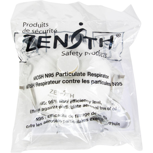 Respîrateur contre les particules - Emballage pour machine distributrice, N95, Certifi&eacute; NIOSH, Moyen/grand Ontario Packaging