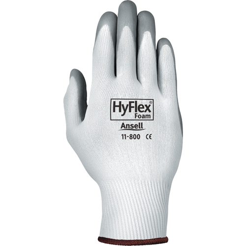 Gants Hyflex 11-800, 6/T-petit, R&ecirc;vetement Mousse de nitrile, Calibre 15, Enveloppe en Nylon Ontario Packaging