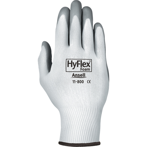Gants Hyflex 11-800, 10/T-Grand, R&ecirc;vetement Mousse de nitrile, Calibre 15, Enveloppe en Nylon Ontario Packaging