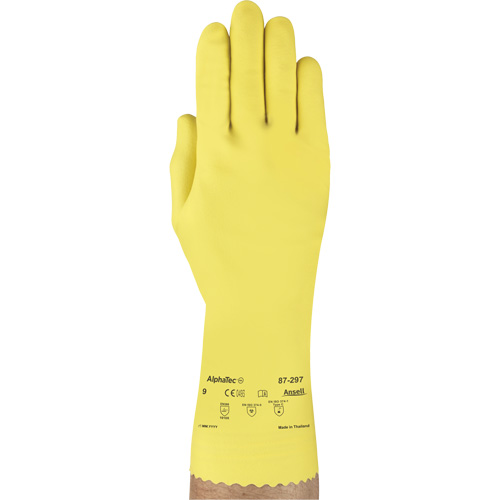 Gants Versatouch 297, Taille Moyen/8, 12" lo, Latex de caoutchouc, Doublure en Ouat&eacute;e, 20 mils Ontario Packaging