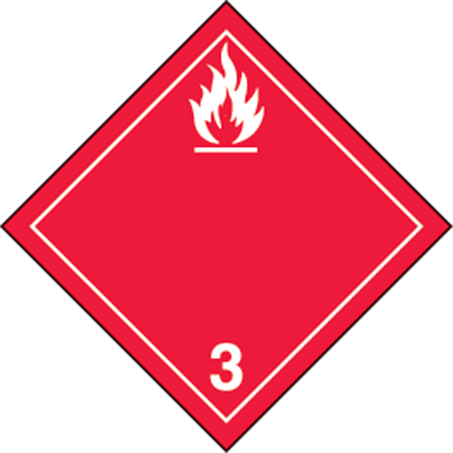 TDG Shipping Labels, Class 3, Flammable Liquids, Paper Ontario Packaging