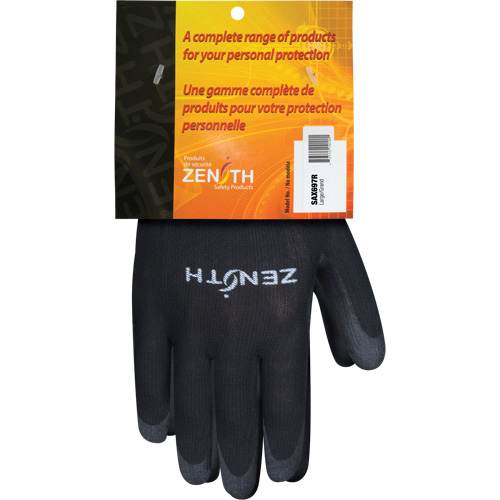 Ultimate Dexterity Coated Gloves, 9/Large, Polyurethane Coating, 13 Gauge, Polyester Shell Ontario Packaging