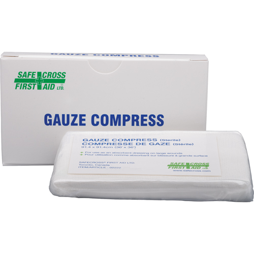 Gauze Compress, Pad, 36" L x 36" W, Sterile, Medical Device Class 1 Ontario Packaging