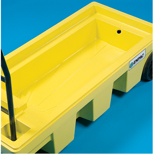 Poly-Spillcart Cart, 66.5" L x 29" W x 43.9" H, 57 US gal. Spill Cap. Ontario Packaging