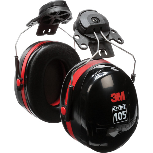 Serres-t&ecirc;tes de s&eacute;rie Peltor Optime 105, Fixation pour casque, 27 NRR dB Ontario Packaging