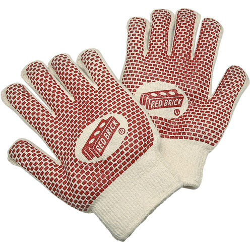 Red Brick&reg; Reversible Terrycloth Gloves, Cotton, Double Sided, 10 Gauge, Large Ontario Packaging