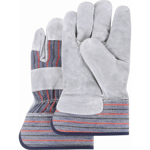 Gants d'ajusteur de premi&egrave;re qualit&eacute;, 2T-Grand, Paume en Cuir de vache refendu, Doublure en Coton Ontario Packaging