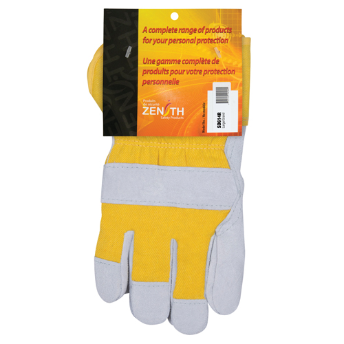 Gants d'ajusteur doubl&eacute;s pour l'hiver, Grand, Paume en Cuir de vache refendu, Doublure en Boa Ontario Packaging