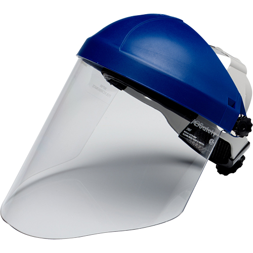 Harnais de t&ecirc;te avec visi&egrave;re, Polycarbonate, Suspension Rochet Ontario Packaging