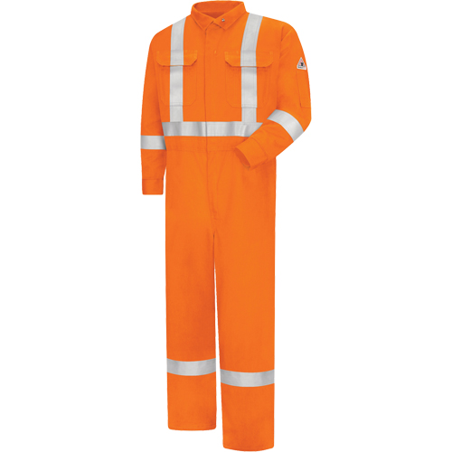 CSA Compliant 7 oz. Ultra Soft&reg; Coveralls, Men's, Orange, Size 38 Ontario Packaging