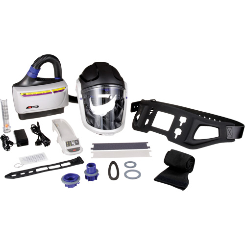 Versaflo Powered Air Purifying Respirator TR-600 Heavy Industrial Kit, Hard Hat & Faceshield, Lithium-Ion Battery Ontario Packaging