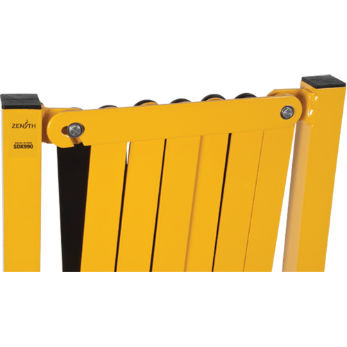 Barri&egrave;re extensible, 37" h x 11' lo, Noir/Jaune Ontario Packaging
