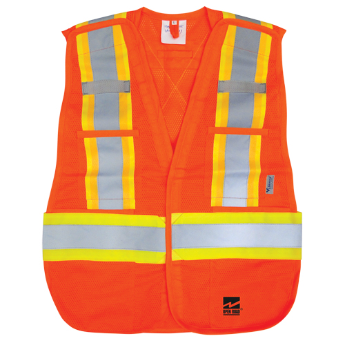 Veste d&eacute;tachable Open Road, Orange haute visibilit&eacute;, Polyester Ontario Packaging