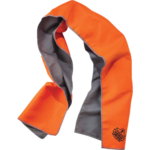 Serviette de refroidissement en microfibre Chill-Its 6602MF, Orange haute visibilit&eacute; Ontario Packaging