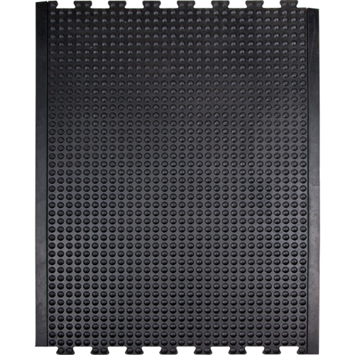 Tapis antifatigue en d&ocirc;me, &agrave; bulles, 3' x 4' x 1/2", Noir, Caoutchouc Ontario Packaging