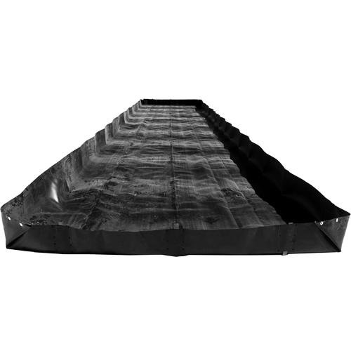 Economy Berms, 2244 US gal. Capacity, 30' W x 10' L x 12" H, L-Bracket Ontario Packaging