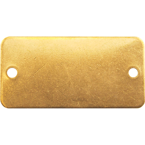 Blank Tags, Brass, 2" W x 1" H Ontario Packaging