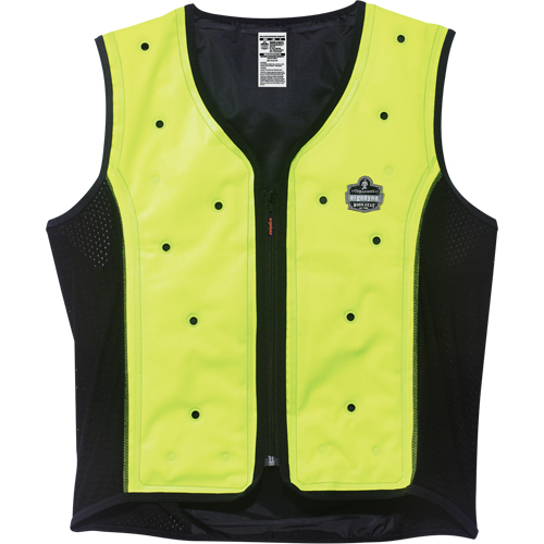 Vestes refroidissantes &agrave; &eacute;vaporation s&egrave;che Chill-Its 6685, Moyen, Jaune lime haute visibilit&eacute; Ontario Packaging