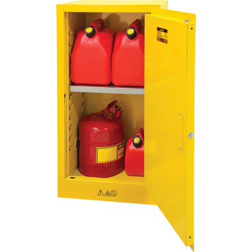Armoire pour produits inflammables, 16 gal., 1 Porte(s), 23" La x 44" h x 18" p Ontario Packaging