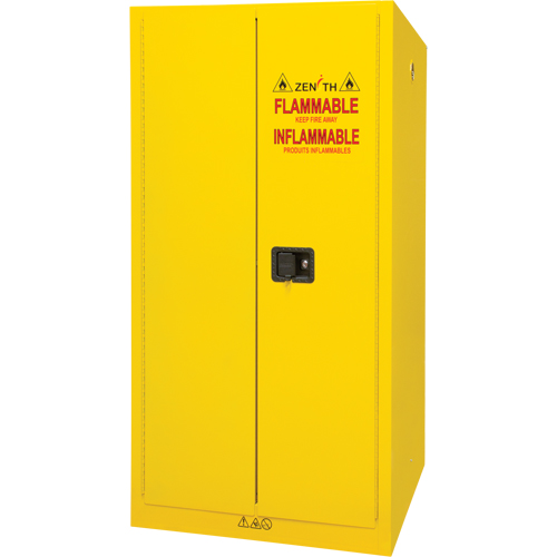 Flammable Storage Cabinet, 60 gal., 2 Door, 34" W x 65" H x 34" D Ontario Packaging