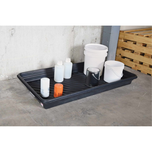 Ultra-Utility Trays&reg;, 12" L x 48" W x 4.75" H, 12 gal. Spill Capacity Ontario Packaging
