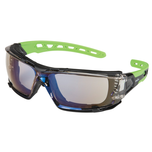 Z2500 Series Safety Glasses with Foam Gasket, Indoor/Outdoor Mirror Lens, Anti-Scratch, ANSI Z87+/Meets/Exceeds CSA Z94.3 Ontario Packaging