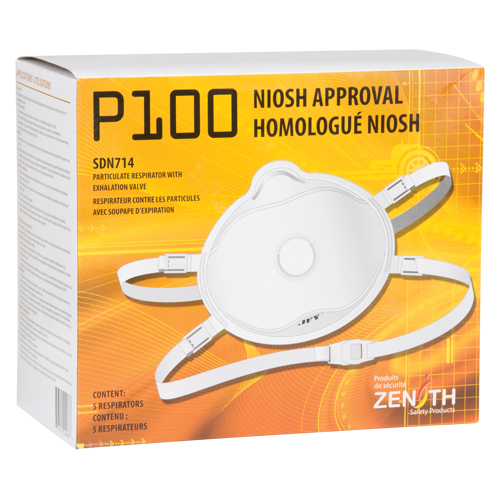 Particulate Respirator, P100, NIOSH Certified, Medium/Large Ontario Packaging