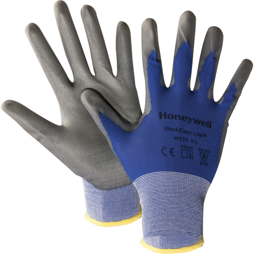 North&reg; Workeasy&reg; WE50 Lite Gloves, 9/Large, Polyurethane Coating, 18 Gauge, Nylon Shell Ontario Packaging