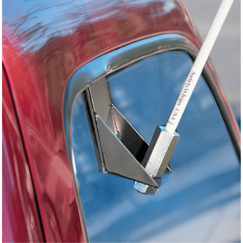 Safety Whip&reg; Light-Duty Whips, Window Mount, 5' High, Orange Ontario Packaging