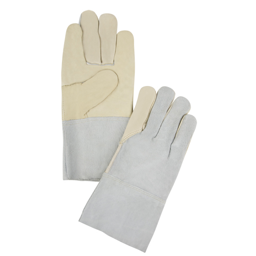 Standard-Duty Work Gloves, X-Large, Grain Cowhide Palm Ontario Packaging