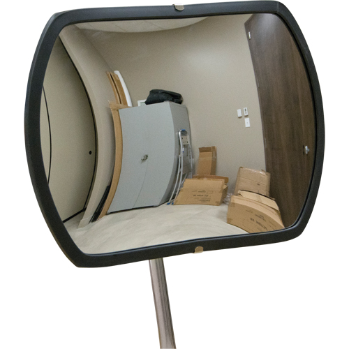 Miroir convexe rectangulaire/rond avec bras t&eacute;lescopique, 12" h x 18" la, Int&eacute;rieur/Ext&eacute;rieur Ontario Packaging