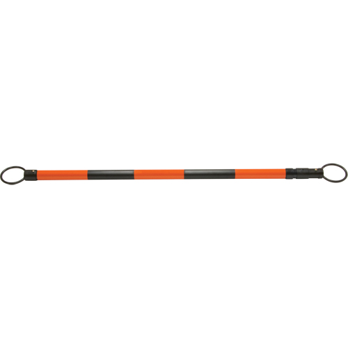 Retractable Cone Bar, 7' 5" Extended Length, Black/Orange Ontario Packaging