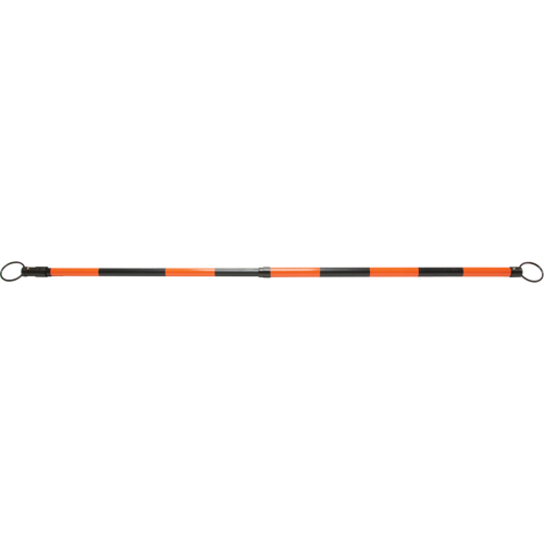 Retractable Cone Bar, 7' 5" Extended Length, Black/Orange Ontario Packaging