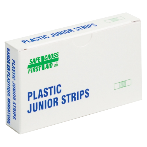 Bandages en bandes Juniors, Rectangulaire/carr&eacute;e, 1-1/2", Plastique, Non st&eacute;rile Ontario Packaging