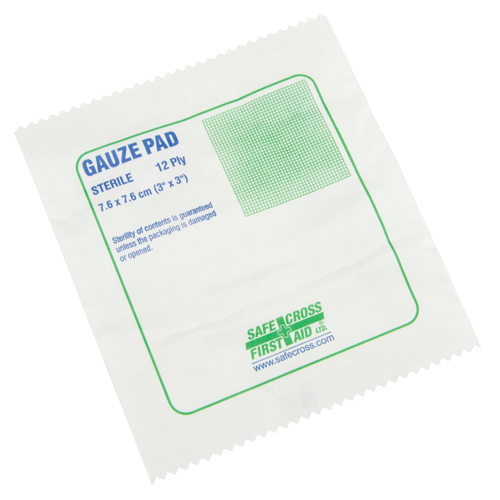 Gaze, Tampon, 3" lo x 3" la, St&eacute;rile, Dispositif m&eacute;dical Classe 1 Ontario Packaging