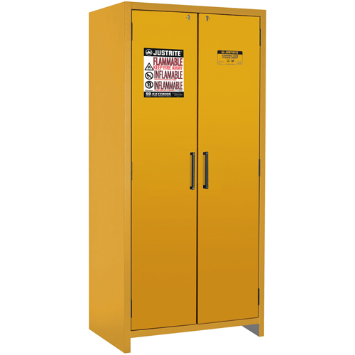 Armoire d'entreposage 90 minutes s&eacute;curitaire et conforme &agrave; la norme EN, 30 gal., 2 Porte(s), 35,16" La x 76,89" h x 24,21" p Ontario Packaging