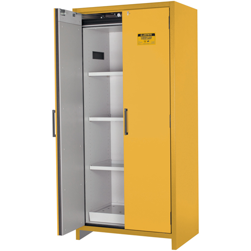 Armoire d'entreposage 90 minutes s&eacute;curitaire et conforme &agrave; la norme EN, 30 gal., 2 Porte(s), 35,16" La x 76,89" h x 24,21" p Ontario Packaging
