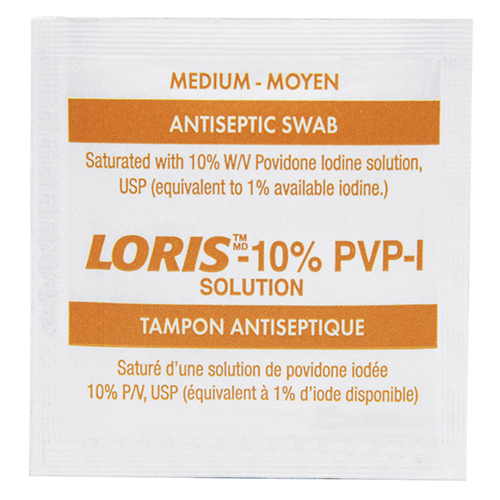 Povidone Iodine Prep Treatment, Towelette, Antiseptic Ontario Packaging