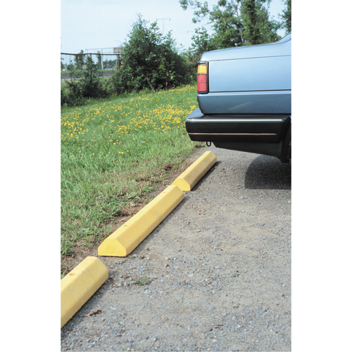 Car Stops, Plastic, 4' L, Yellow Ontario Packaging