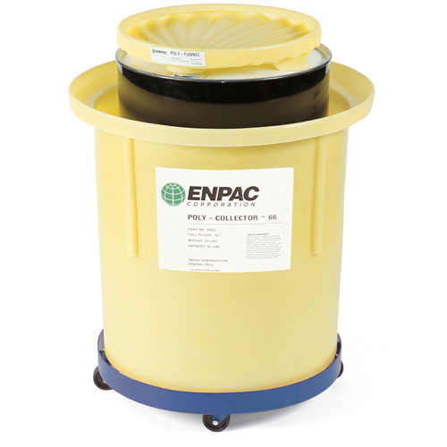 Poly-Collector 66 avec baril en acier, 32,5" dia. x 42" h, Cap. de d&eacute;versement 70 gal. US Ontario Packaging