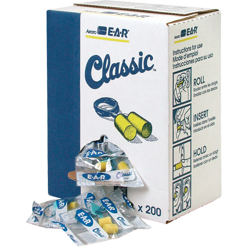 E-A-R Classic Earplugs, Bulk - Polybag, Corded Ontario Packaging